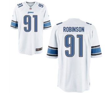 Youth Nike Detroit Lions #91 A'Shawn Robinson White NFL Jersey