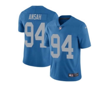 Youth Nike Detroit Lions #94 Ziggy Ansah Blue Throwback Stitched NFL Limited Jersey