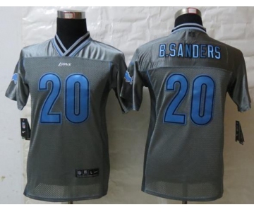 nike youth nfl jersey detroit lions #20 b.sanders grey[nike vapor]