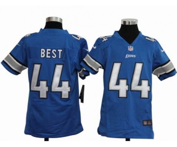 nike youth nfl jersey detroit lions #44 jahvid best blue[nike]