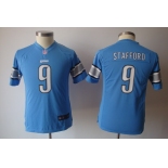 nike youth nfl jersey detroit lions #9 stafford blue[nike]