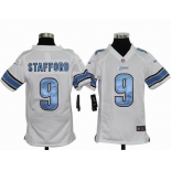 nike youth nfl jersey detroit lions #9 stafford white[nike]