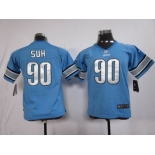 nike youth nfl jersey detroit lions #90 ndamukong suh blue[nike]