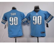 nike youth nfl jersey detroit lions #90 ndamukong suh blue[nike]