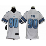 nike youth nfl jersey detroit lions #90 ndamukong suh white[nike]