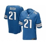 nike youth nfl jerseys detroit lions #21 bush blue[nike]