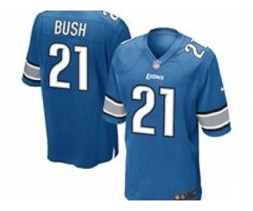 nike youth nfl jerseys detroit lions #21 bush blue[nike]