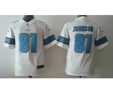 nike youth nfl jerseys detroit lions #81 calvin johnson white[nike]