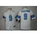 nike youth nfl jerseys detroit lions #9 stafford white[nike limited]