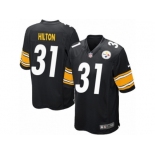 Men Nike Pittsburgh Steelers #31 Mike Hilton Game Black Team Color NFL Jersey