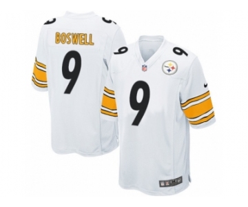 Men Nike Pittsburgh Steelers #9 Chris Boswell Game White NFL Jersey