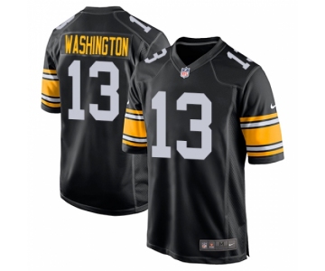 Men's Nike Pittsburgh Steelers #13 James Washington Game Black Alternate NFL Jersey