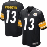 Men's Nike Pittsburgh Steelers #13 James Washington Game Black Team Color NFL Jersey