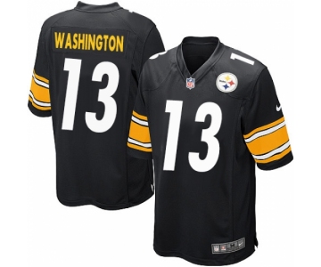 Men's Nike Pittsburgh Steelers #13 James Washington Game Black Team Color NFL Jersey