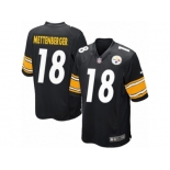 Men's Nike Pittsburgh Steelers #18 Zach Mettenberger Game Black Team Color NFL Jersey