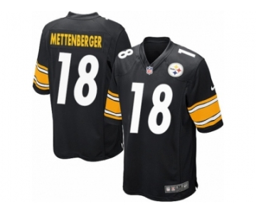 Men's Nike Pittsburgh Steelers #18 Zach Mettenberger Game Black Team Color NFL Jersey