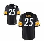 Men's Nike Pittsburgh Steelers #25 Artie Burns Game Black Team Color NFL Jersey