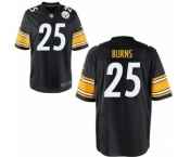 Men's Nike Pittsburgh Steelers #25 Artie Burns Game Black Team Color NFL Jersey