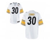 Men's Nike Pittsburgh Steelers #30 James Conner Game White NFL Jersey