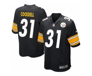 Men's Nike Pittsburgh Steelers #31 Ross Cockrell Game Black Team Color NFL Jersey