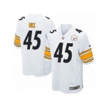 Men's Nike Pittsburgh Steelers #45 Roosevelt Nix Game White NFL Jersey