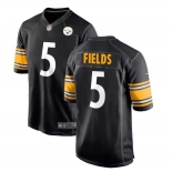 Men's Nike Pittsburgh Steelers #5 Fields Game Black Team Color NFL Jersey