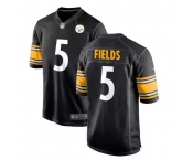 Men's Nike Pittsburgh Steelers #5 Fields Game Black Team Color NFL Jersey