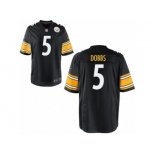 Men's Nike Pittsburgh Steelers #5 Joshua Dobbs Black Game Jerseys