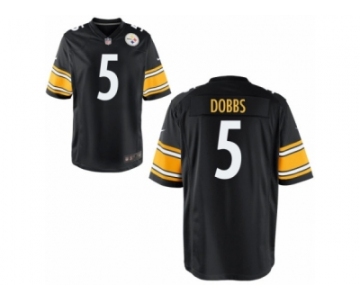 Men's Nike Pittsburgh Steelers #5 Joshua Dobbs Black Game Jerseys