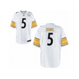 Men's Nike Pittsburgh Steelers #5 Joshua Dobbs White Game Jerseys