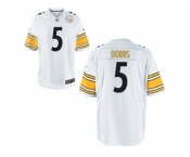 Men's Nike Pittsburgh Steelers #5 Joshua Dobbs White Game Jerseys