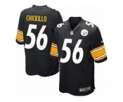 Men's Nike Pittsburgh Steelers #56 Anthony Chickillo Game Black Team Color NFL Jersey