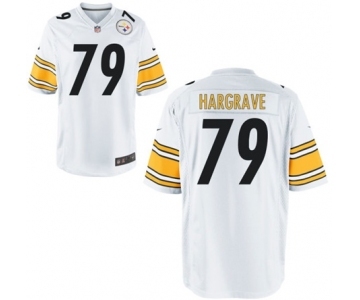 Men's Nike Pittsburgh Steelers #79 Javon Hargrave Game White NFL Jersey