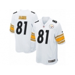 Men's Nike Pittsburgh Steelers #81 Jesse James Game White NFL Jersey