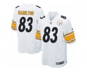 Men's Nike Pittsburgh Steelers #83 Cobi Hamilton Game White NFL Jersey