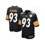 Men's Nike Pittsburgh Steelers #93 Dan McCullers Game Black Team Color NFL Jersey