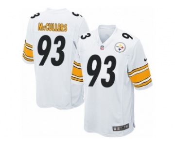 Men's Nike Pittsburgh Steelers #93 Dan McCullers Game White NFL Jersey