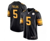 Men's Pittsburgh Steelers #5 Fields  Black Nike Game Jersey