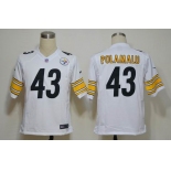 NIKE NFL Jerseys Pittsburgh Steelers 43 Troy Polamalu white (Game)