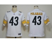 NIKE NFL Jerseys Pittsburgh Steelers 43 Troy Polamalu white (Game)