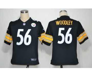 NIKE NFL Jerseys Pittsburgh Steelers 56 LaMarr Woodley black (Game)