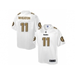 Nike Pittsburgh Steelers #11 Markus Wheaton White Men's NFL Pro Line Fashion Game Jersey