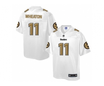 Nike Pittsburgh Steelers #11 Markus Wheaton White Men's NFL Pro Line Fashion Game Jersey