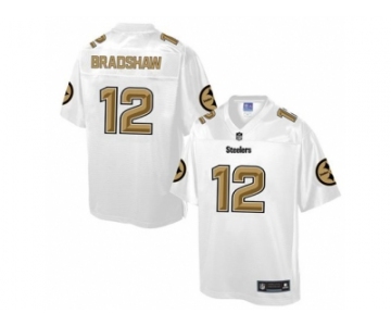 Nike Pittsburgh Steelers #12 Terry Bradshaw White Men's NFL Pro Line Fashion Game Jersey