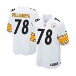 Nike Pittsburgh Steelers #78 Alejandro Villanueva Game White NFL Jersey