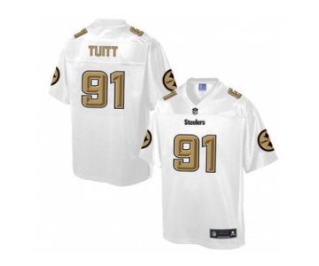 Nike Pittsburgh Steelers #91 Stephon Tuitt White Men's NFL Pro Line Fashion Game Jersey