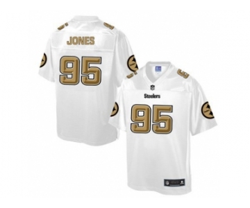 Nike Pittsburgh Steelers #95 Jarvis Jones White Men's NFL Pro Line Fashion Game Jersey