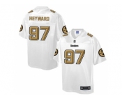 Nike Pittsburgh Steelers #97 Cameron Heyward White Men's NFL Pro Line Fashion Game Jersey