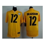 nike nfl jerseys pittsburgh steelers #12 terry bradshaw yellow[game]