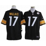 nike nfl jerseys pittsburgh steelers #17 wallace black[game]